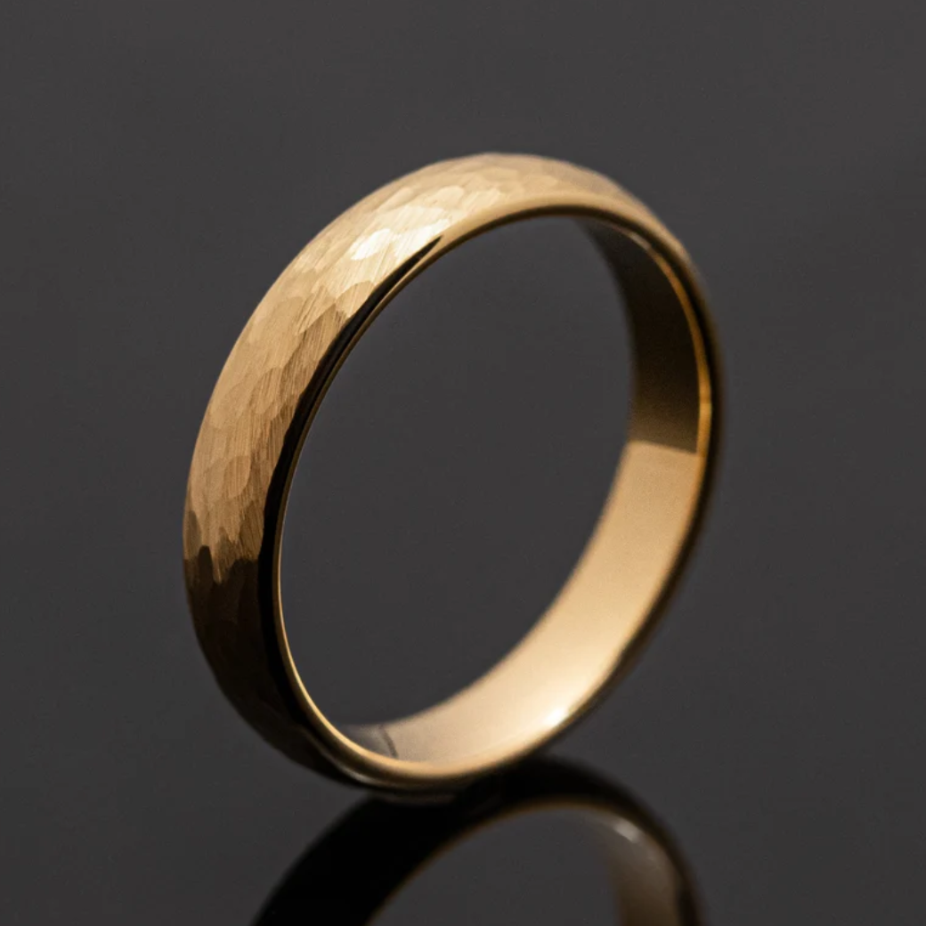 Hammered Gold Band