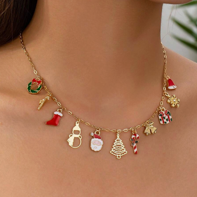 Christmas Wishes Charm Necklace