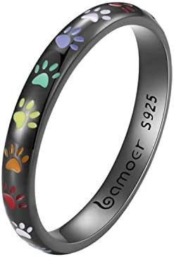 Paw Print Ring made of S925 Sterling Silver