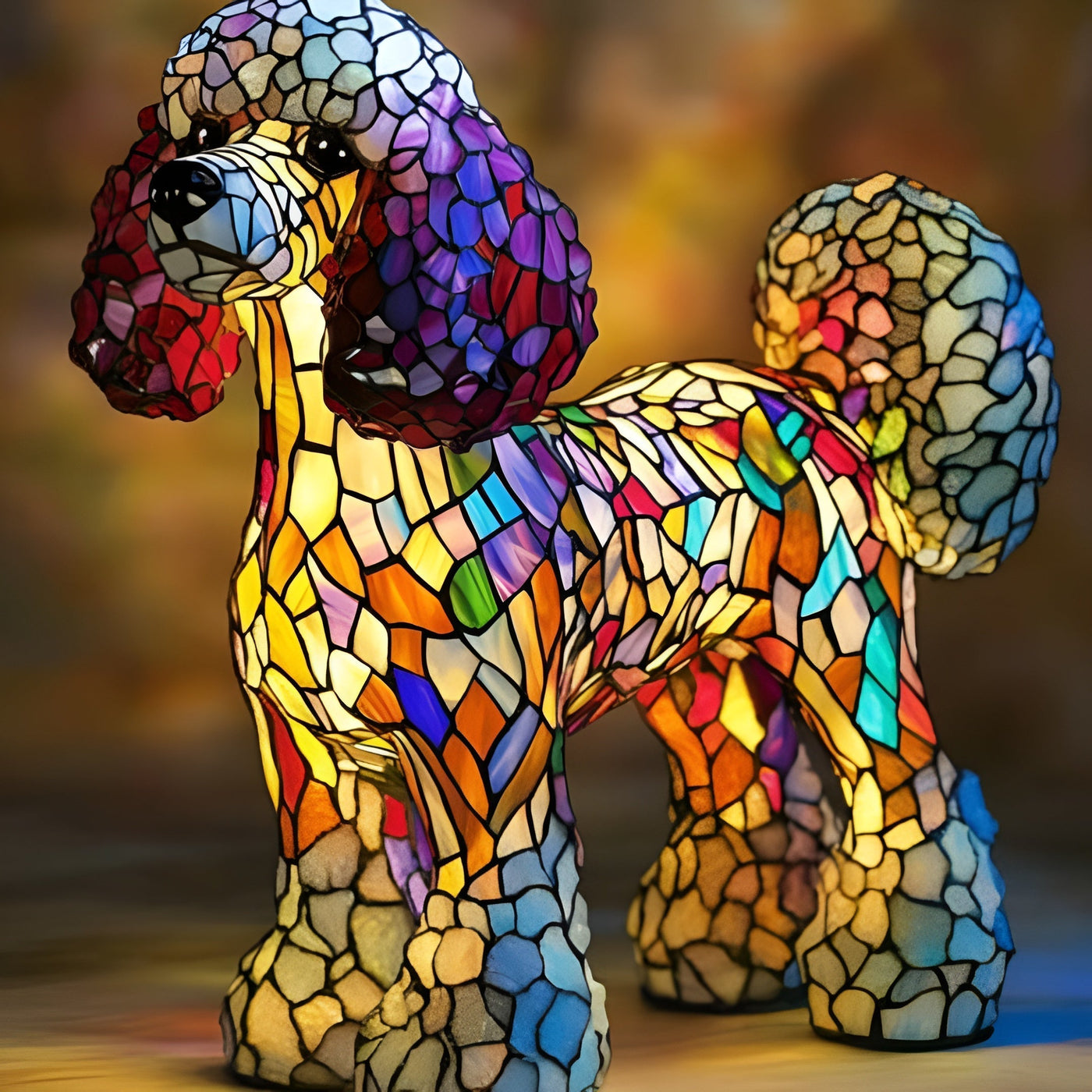 Gigi | Magisk Dog Lamp in Colored Glass