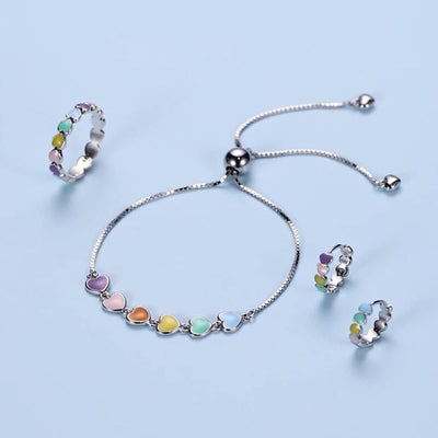 Sterling Silver Dog Paw Print Bracelet – Adjustable Bracelet