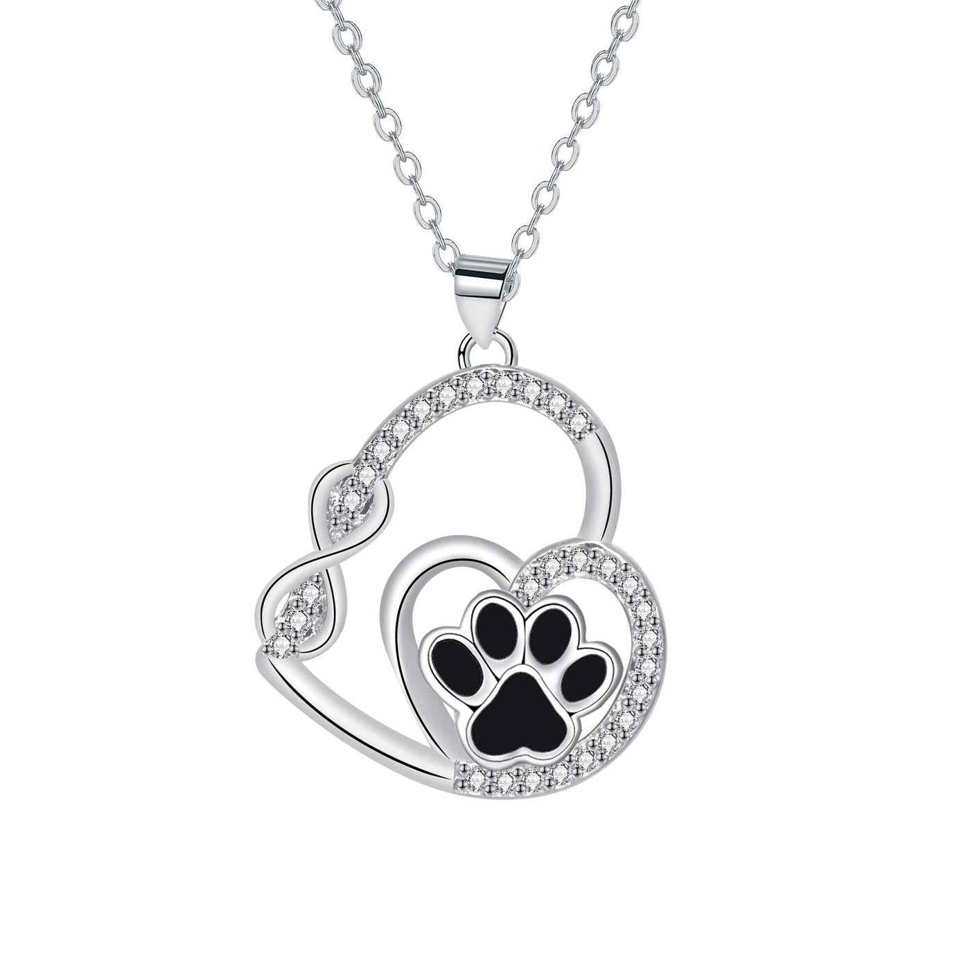 Infinite Love Paw Necklace - Forever Connected