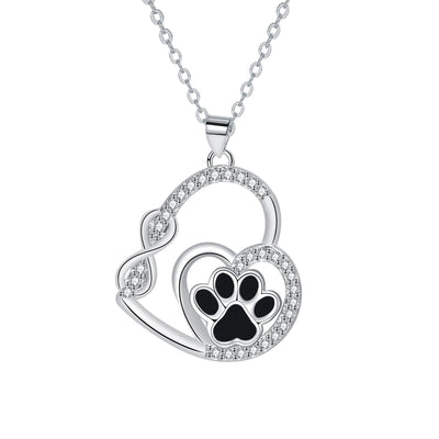 Infinite Love Paw Necklace - Forever Connected