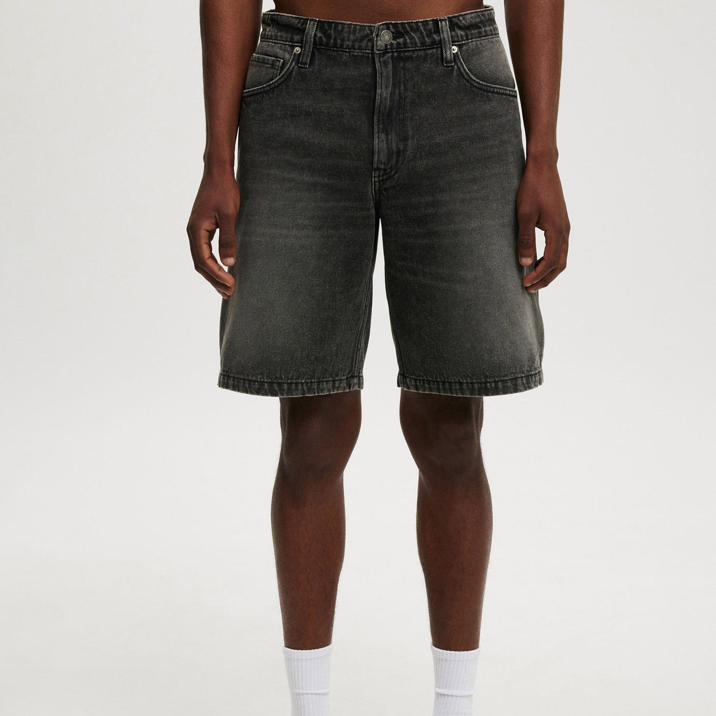 Alessandro Grey Denim Shorts