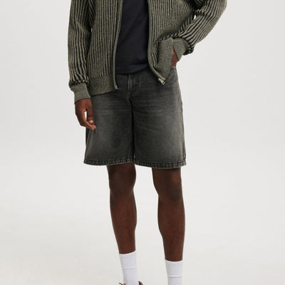 Alessandro Grey Denim Shorts