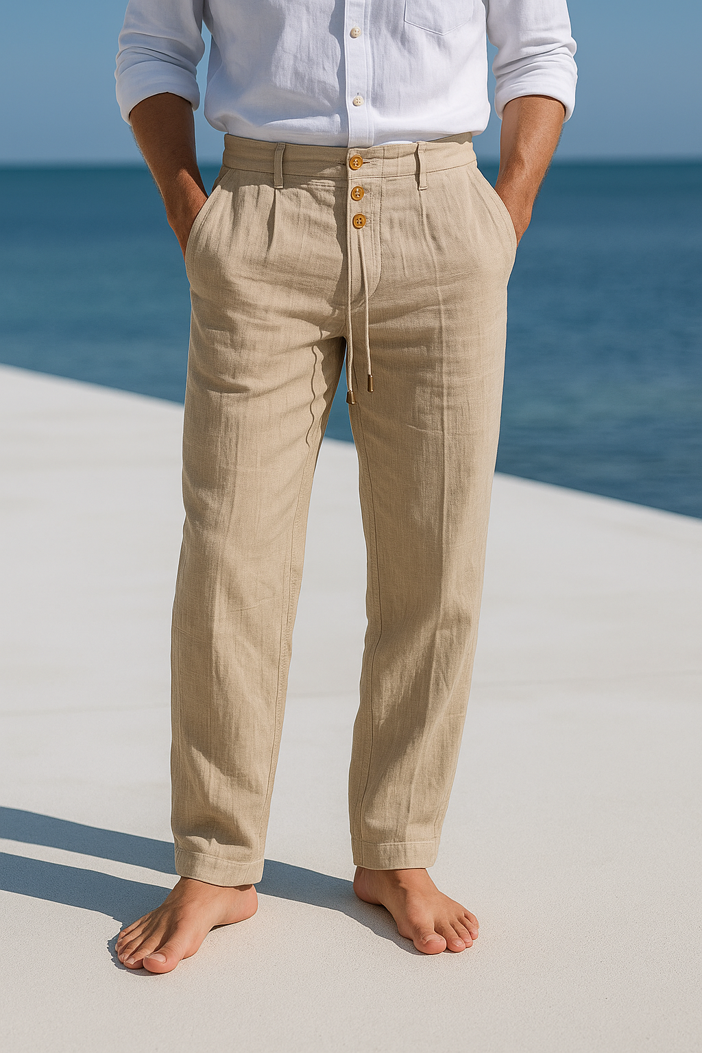 Arthur | Light Linen Trousers