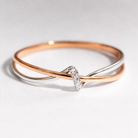 Eliza | Vintage Golden & Silver Twist Ring