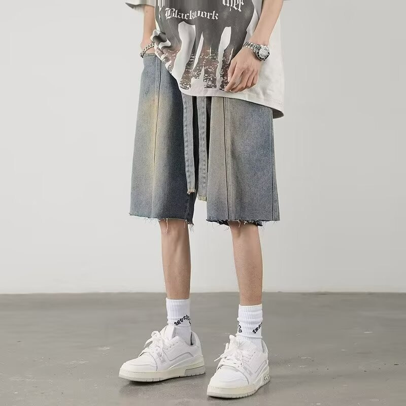 Sonic Faded Blue Denim Shorts