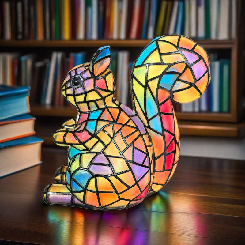 Nino | Squirrel Lamp Magisk in Colored Glass