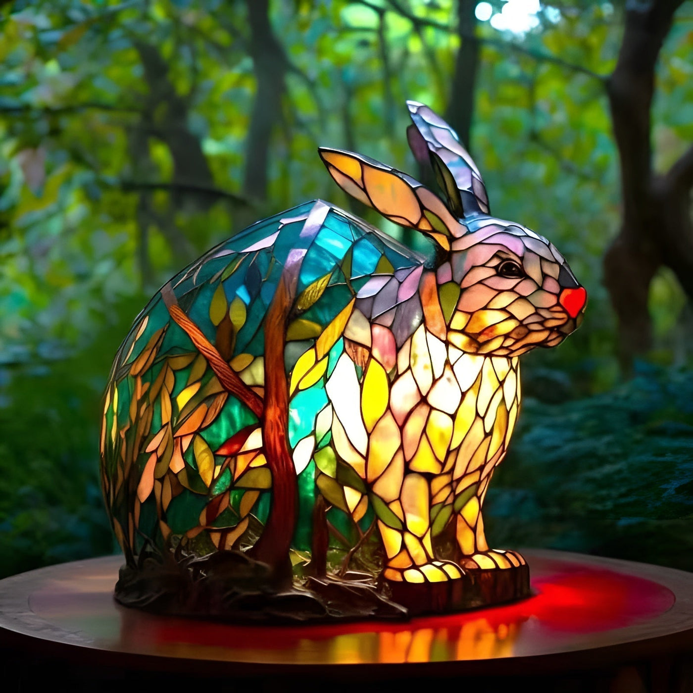 Lapinou | Colored Glass Rabbit Lamp Magisk