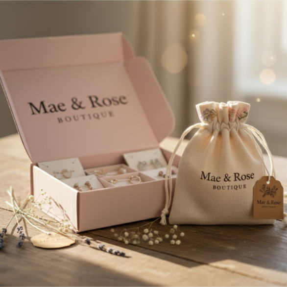 Natural Pearl Necklace + Earrings Set