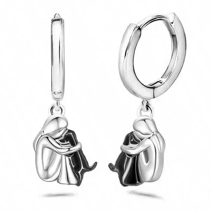 Lovely Dog Embrace Earrings