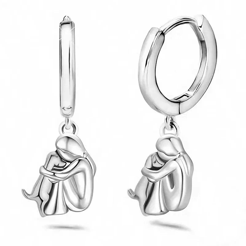 Lovely Dog Embrace Earrings