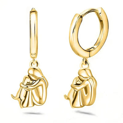 Lovely Dog Embrace Earrings