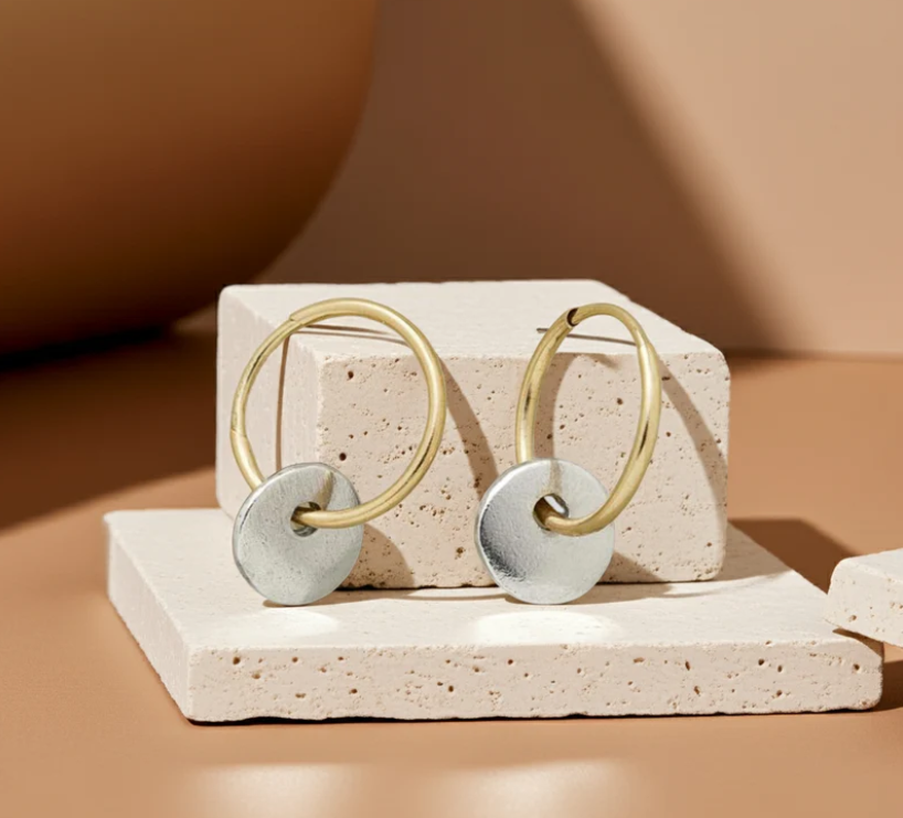 Handmade Elegant Hoop Earrings