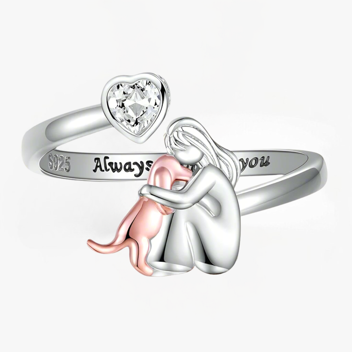 Mae & Rose | Dog Embrace Ring (Rose)