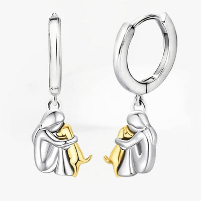 Lovely Dog Embrace Earrings