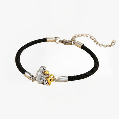 Elegant Dog Embrace Bracelet